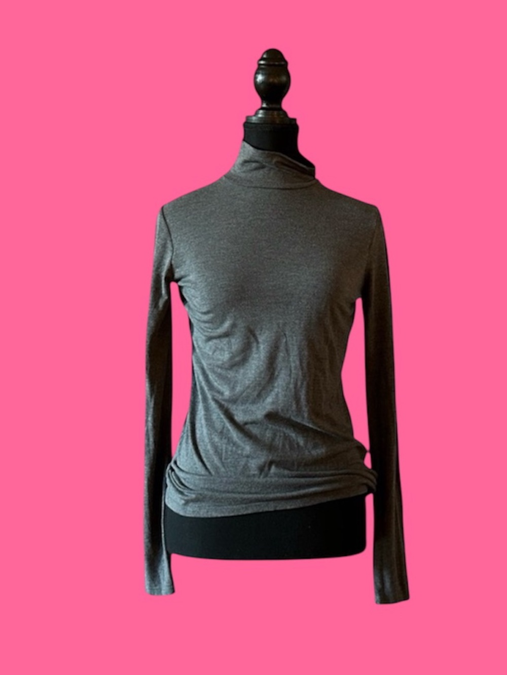 🇨🇦 Gray RW&Co. Long Sleeve Turtleneck Top